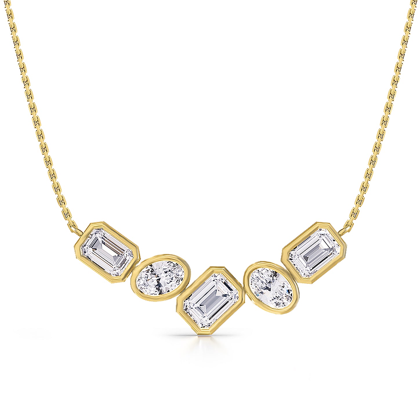 3.25 Carat Lab Grown Diamond Pendant Necklace 18"