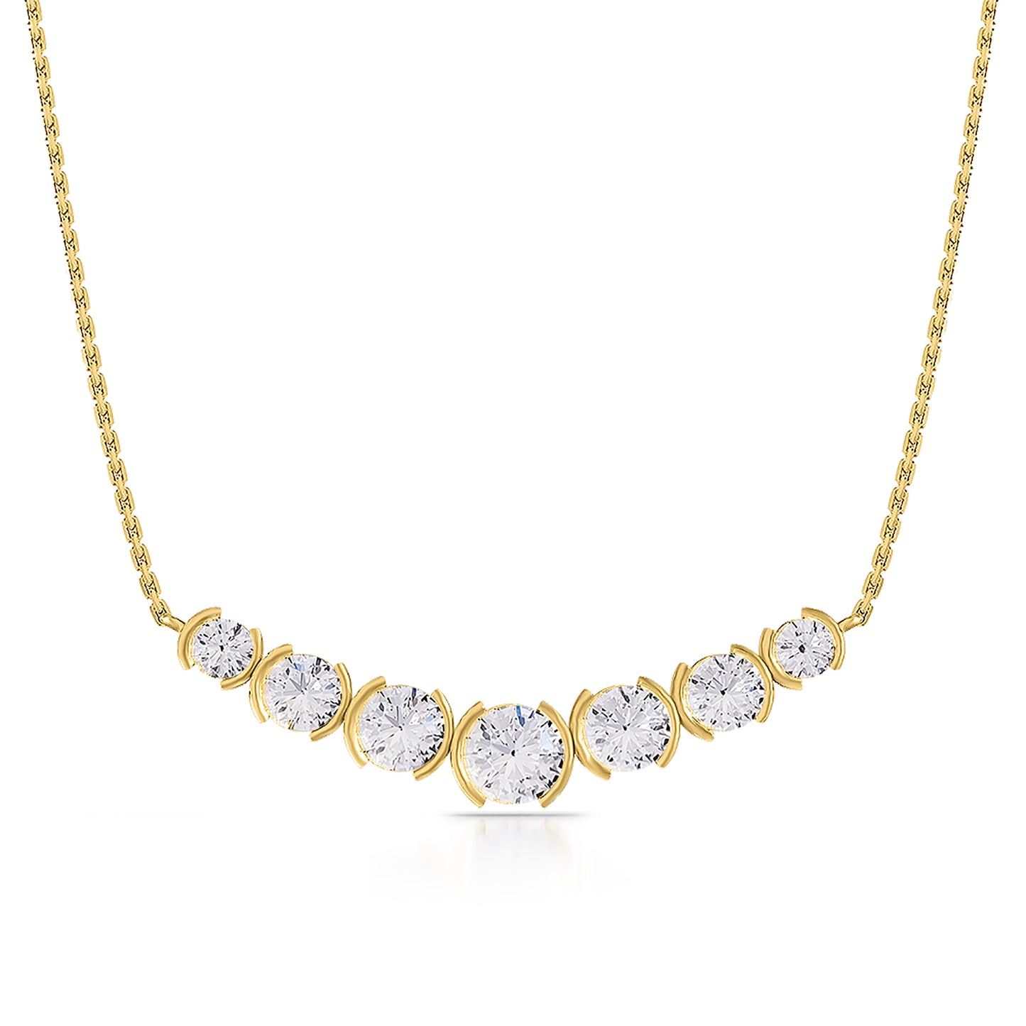 2.8 Carat Lab Grown Diamond Pendant Necklace 18"