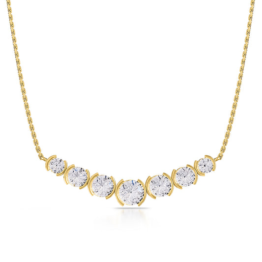 2.8 Carat Lab Grown Diamond Pendant Necklace 18"