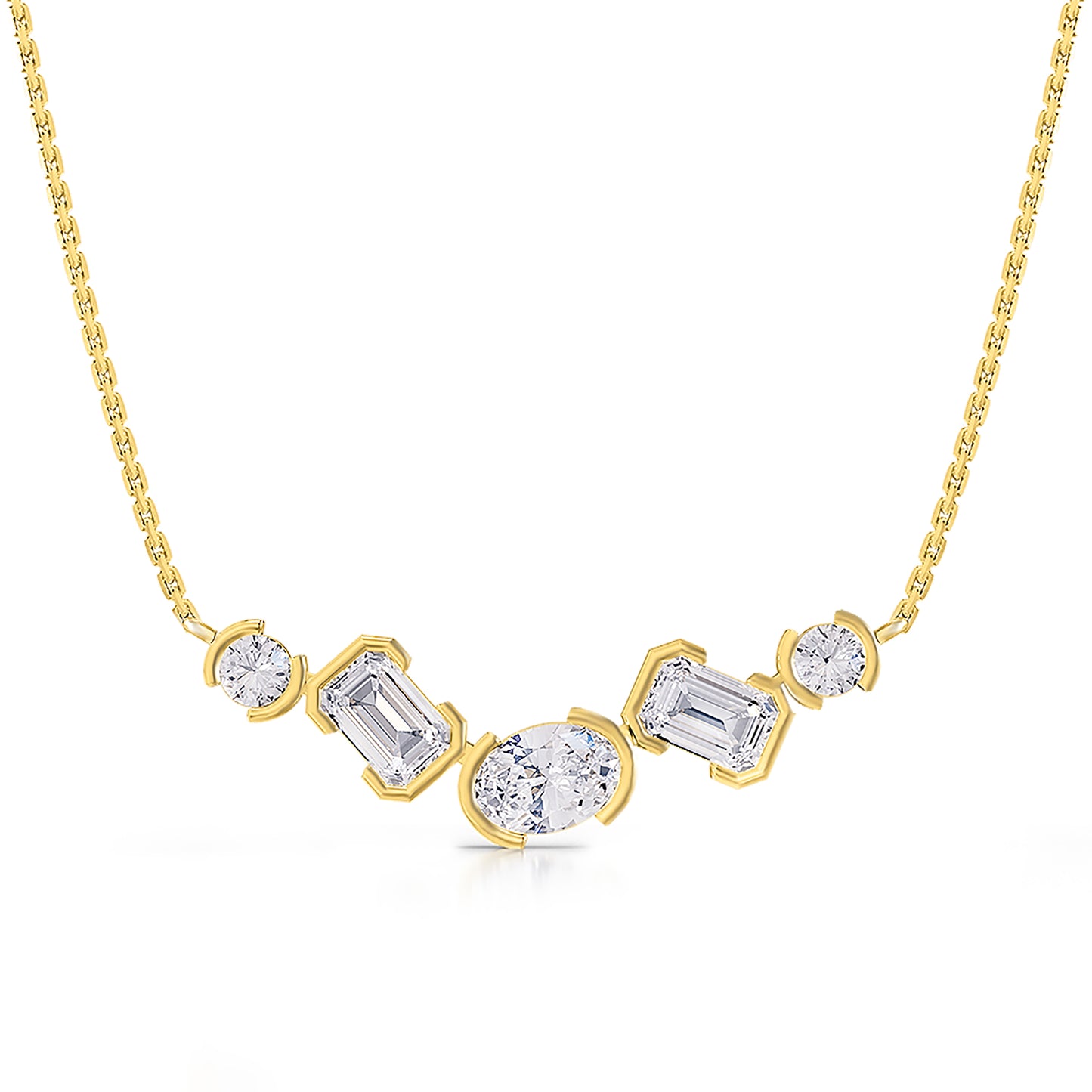 2.6 Carat Lab Grown Diamond Pendant Necklace 18"