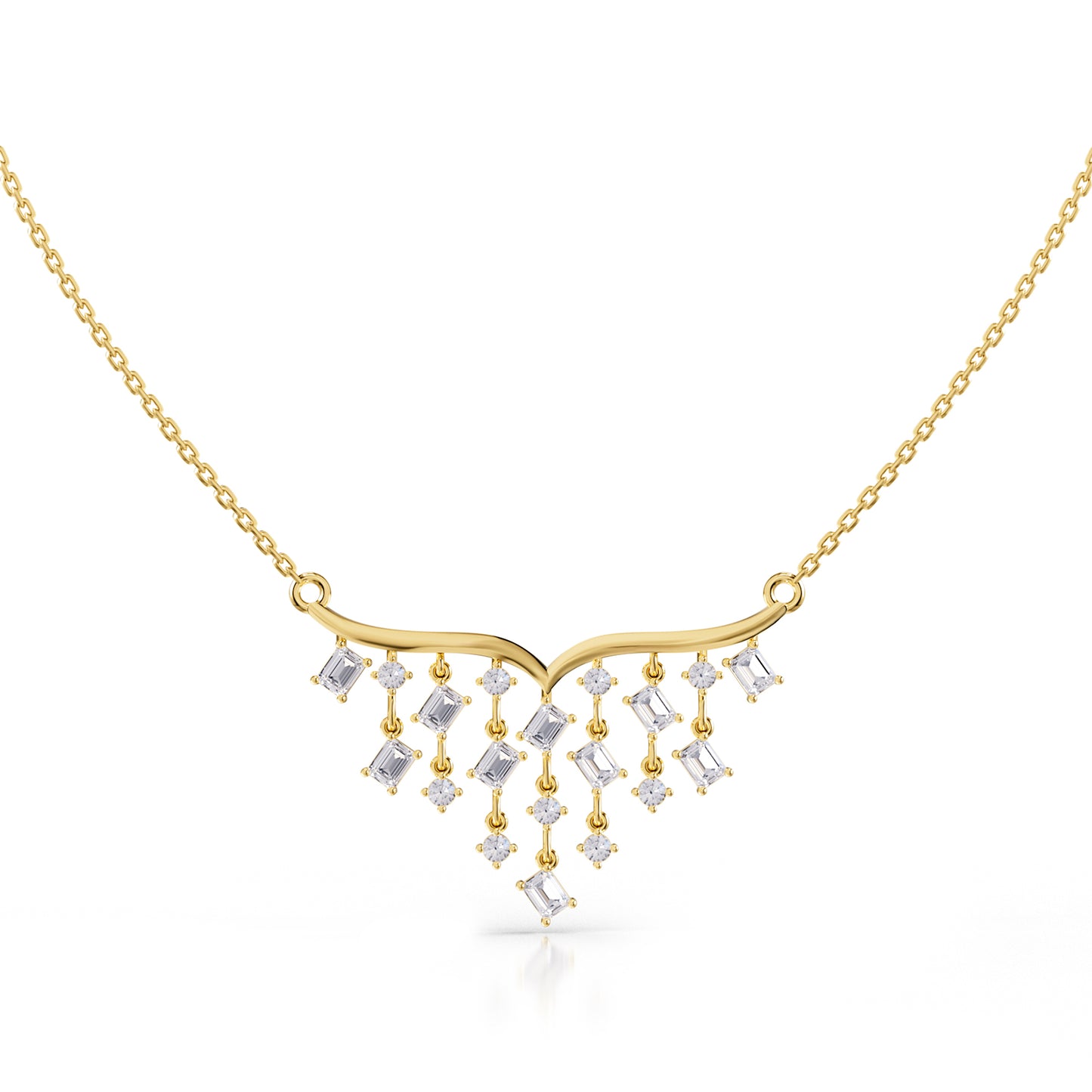 2.9 Carat Lab Grown Diamond Pendant Necklace 18"