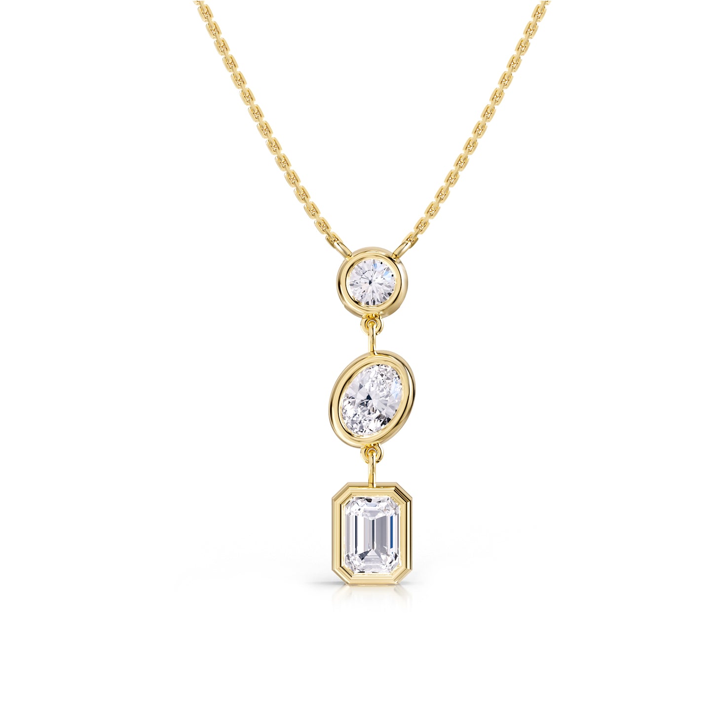 2.25 Carat Lab Grown Diamond Pendant Necklace 18"