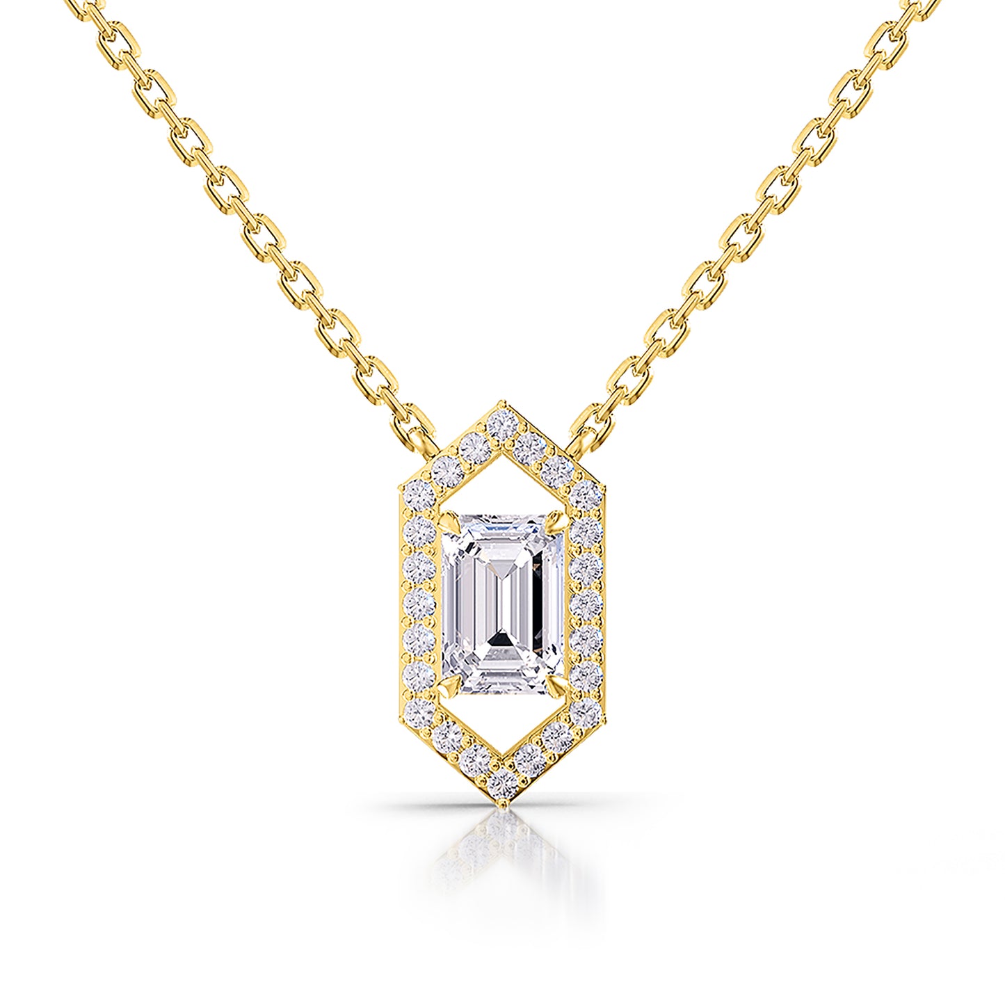 1.75 Carat Lab Grown Diamond Pendant Necklace 18"