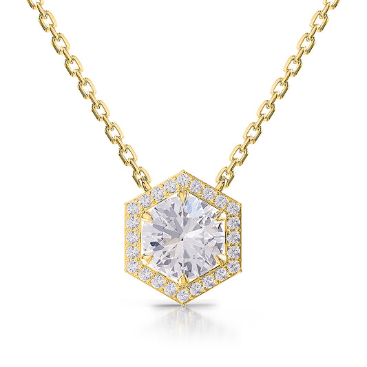 2.35 Carat Lab Grown Diamond Pendant Necklace 18"