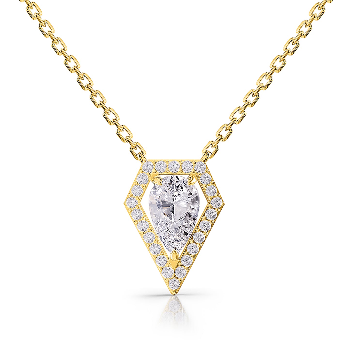 1.50 Carat Lab Grown Diamond Pendant Necklace 18"