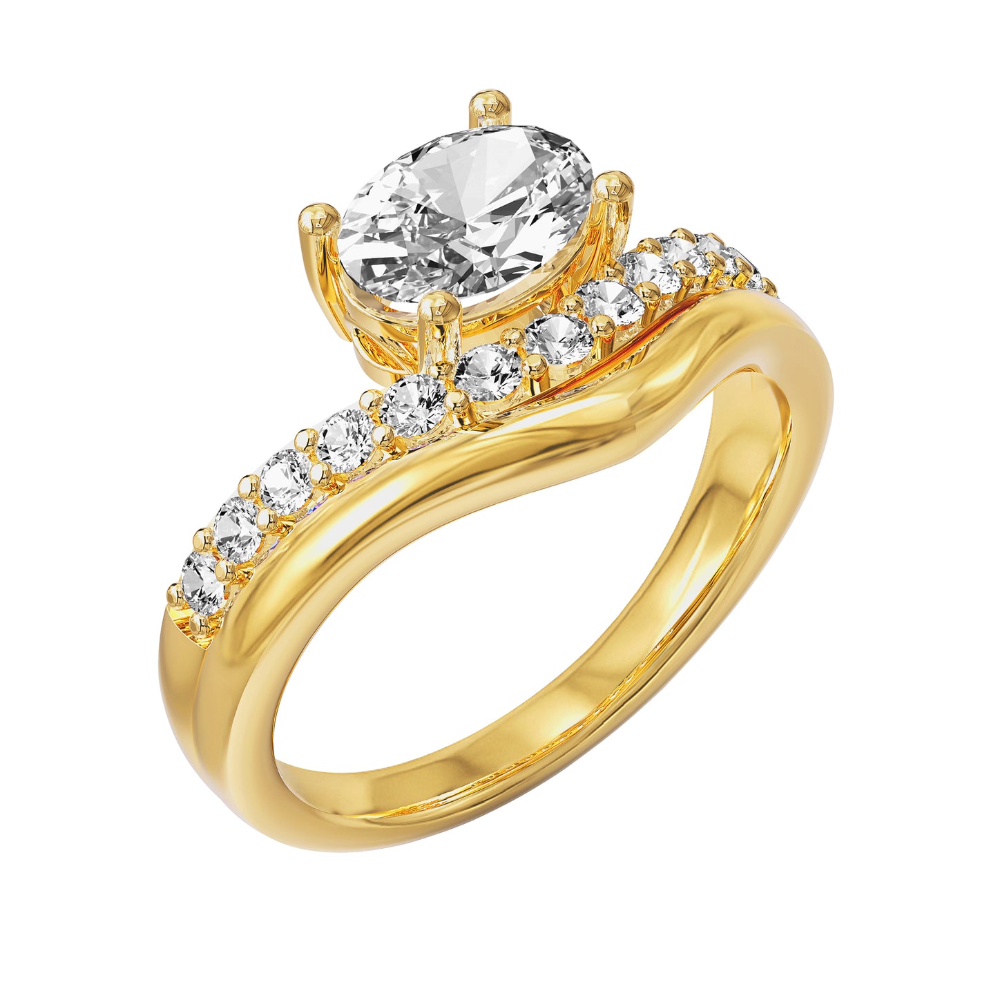 1.5 Carat Lab Grown Lab Grown Diamond Engagement Ring