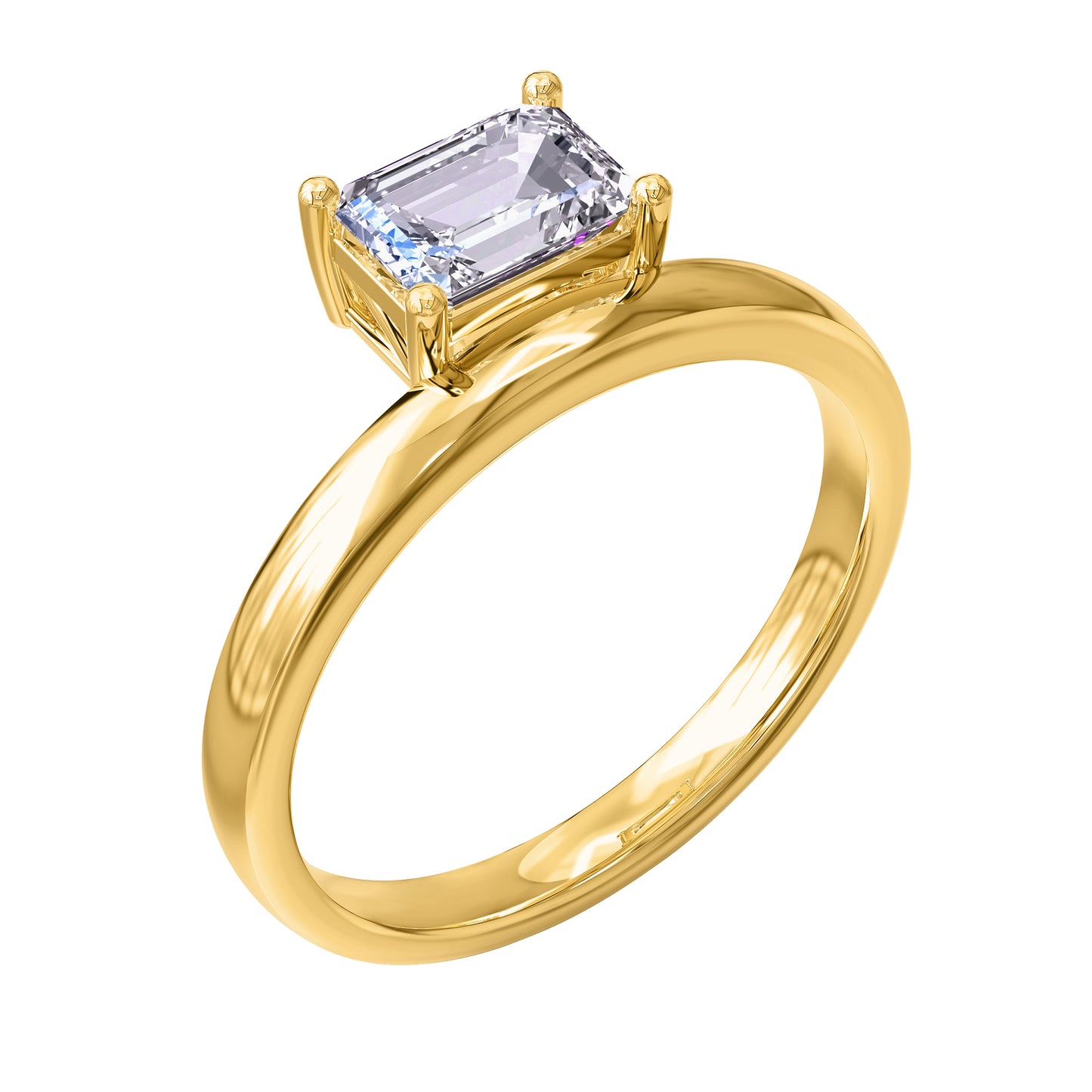 1 Carat Lab Grown Lab Grown Diamond Solitaire Ring