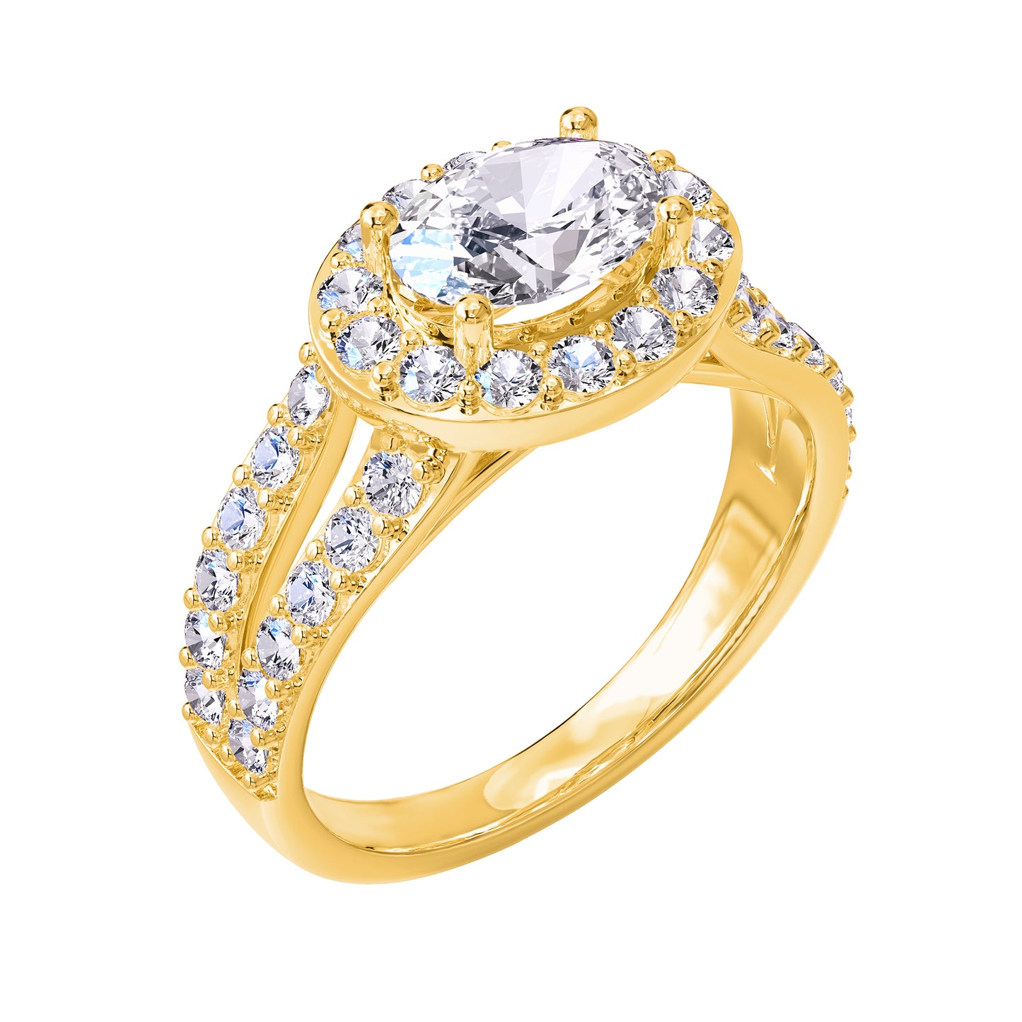 2 Carat Lab Grown Lab Grown Diamond Engagement Ring