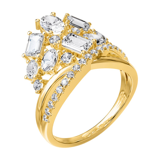 2.50 Carat Lab Grown Diamond Fancy Engagement Ring