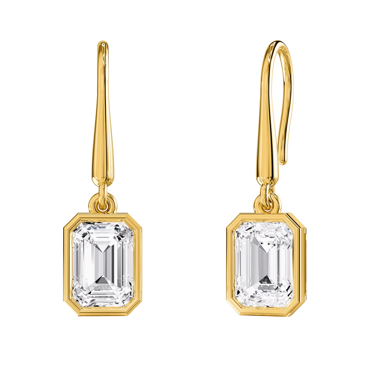 2.30 Carat Lab Grown Diamond Drop & Dangle Earrings