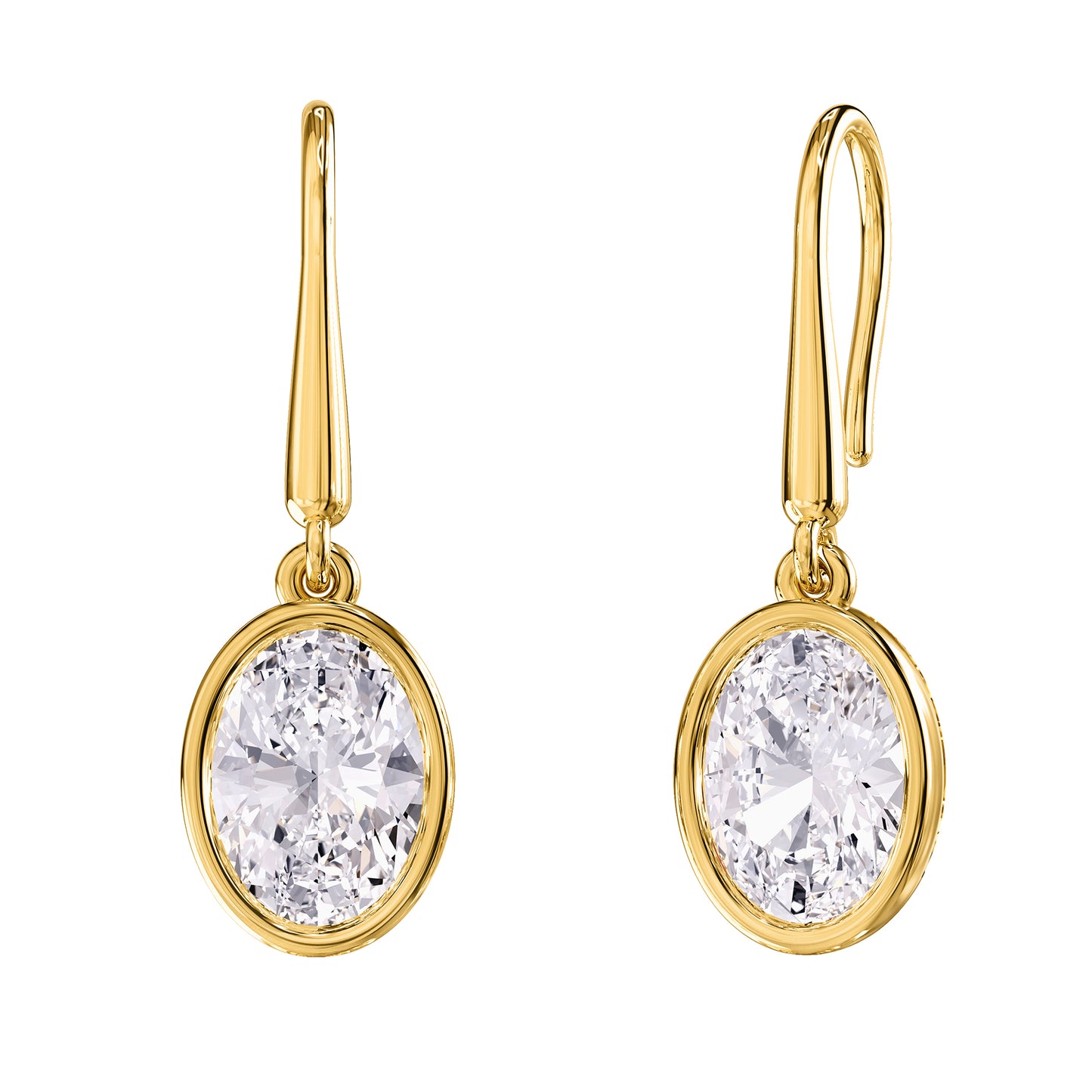 2.30 Carat Lab Grown Diamond Drop & Dangle Earrings