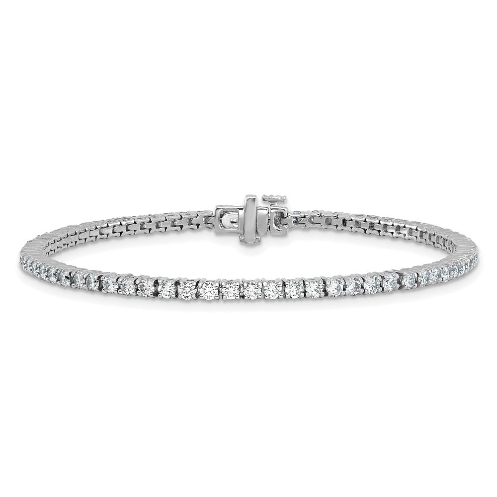 14k Gold Certified Lab Grown 2.76 Ct Diamond Tennis Bracelet 7"