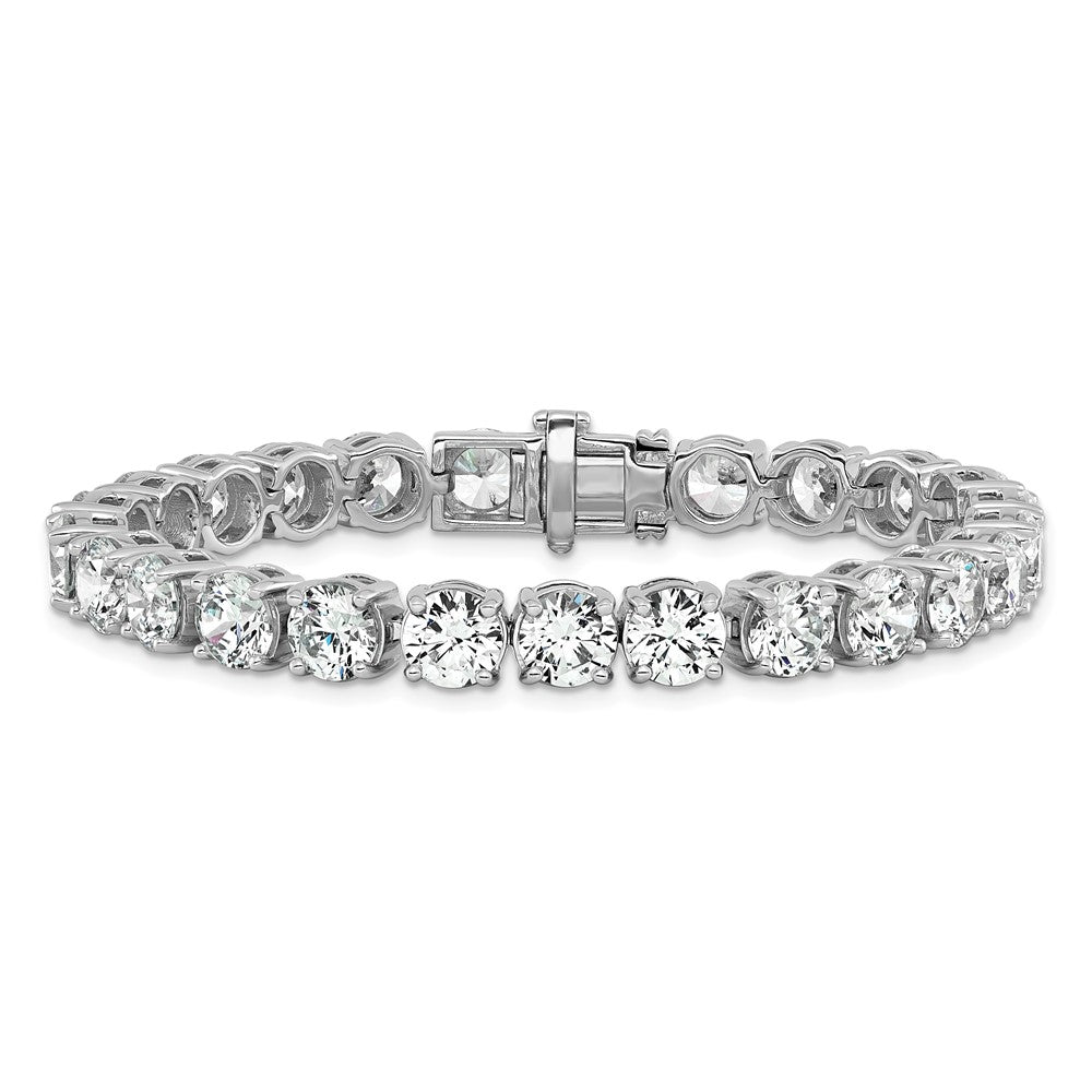14k Gold Certified Lab Grown 25 Ct Diamond Tennis Bracelet 7"