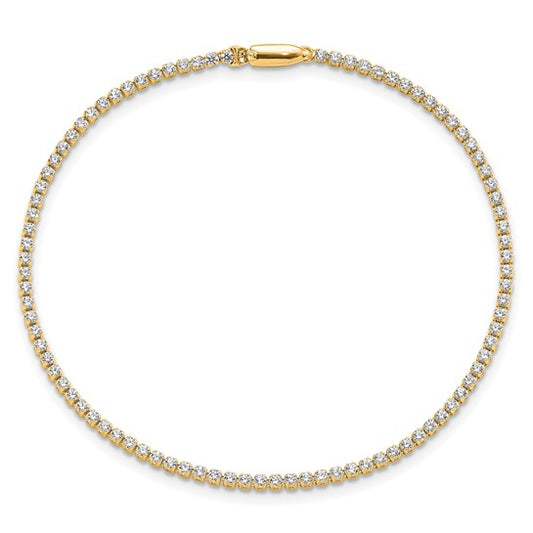 14k Gold 1-1/3 Ct Lab Grown Diamond Tennis Bracelet 7" Clarity- VS-SI, Color- G