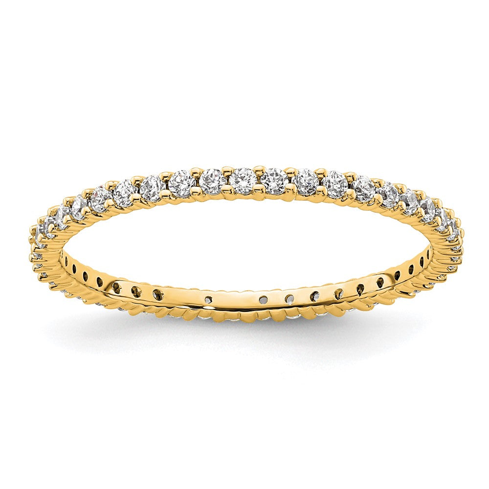 14k Rose, White or Yellow Gold 1/2 Carat Round Diamond Eternity Band Ring