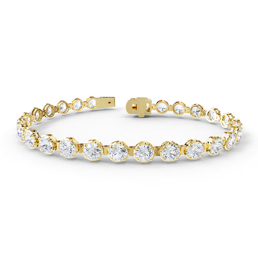 10 Carat Lab Grown Diamond Tennis Bracelet 7"