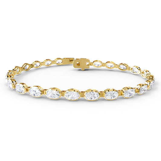 7 Carat Lab Grown Diamond Tennis Bracelet 7"