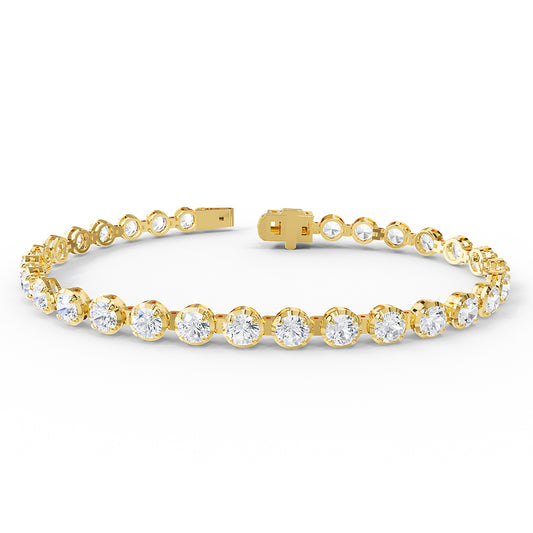 7.50 Carat Lab Grown Diamond Tennis Bracelet 7"