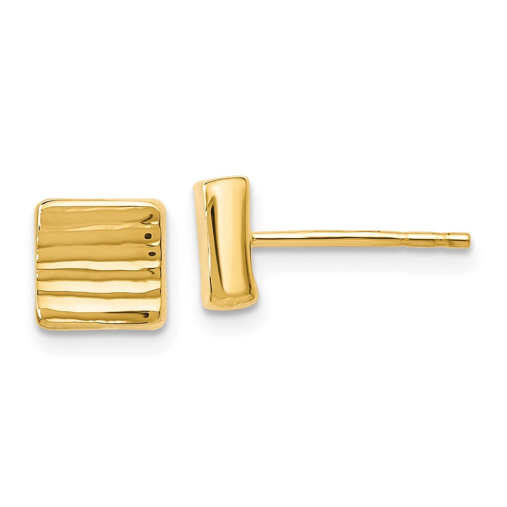 14k Yellow Gold Stud Earrings