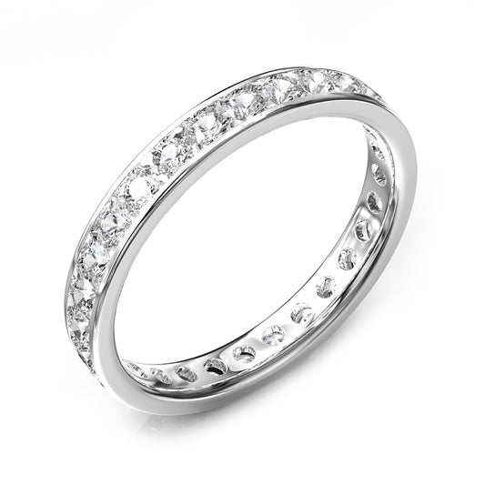 1 Carat Lab Grown Diamond Eternity Wedding Band Ring