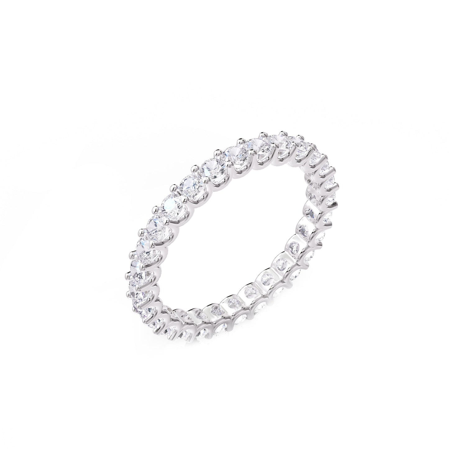 1 Carat Lab Grown Diamond Eternity Band Ring