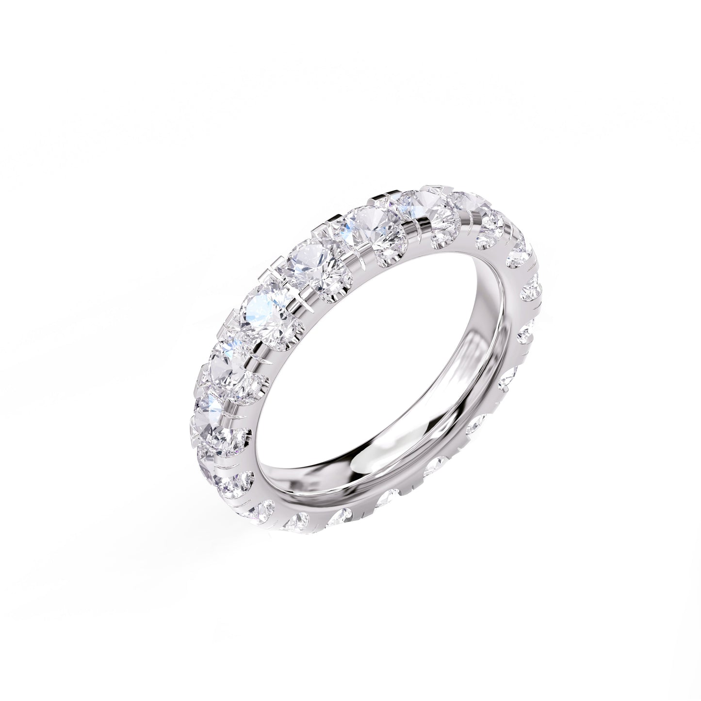 3.25 Carat Lab Grown Diamond Eternity Band Ring