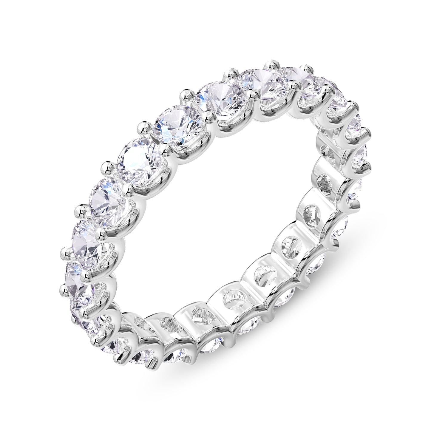 2 Carat Lab Grown Diamond Eternity Wedding Band Ring