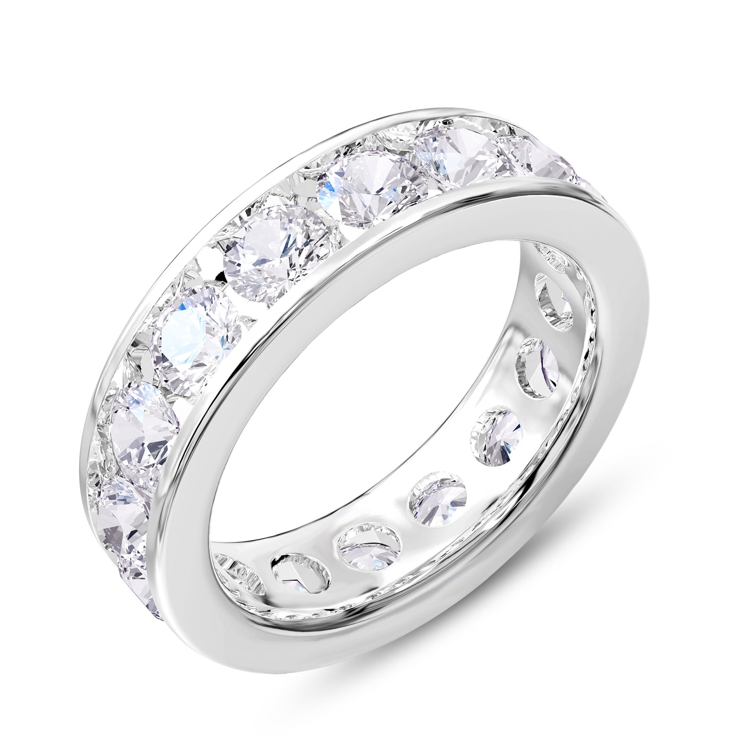 3.50 Carat Lab Grown Diamond Eternity Wedding Band Ring