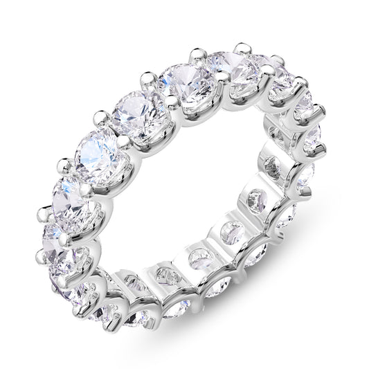 3.8 Carat Lab Grown Diamond Eternity Wedding Band Ring