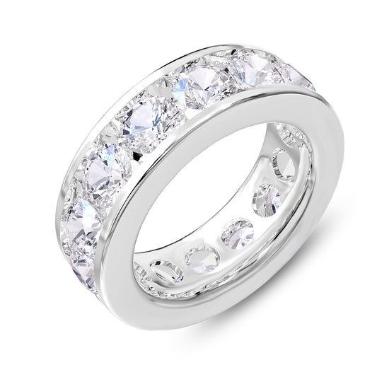 6.5 Carat Lab Grown Diamond Eternity Wedding Band Ring