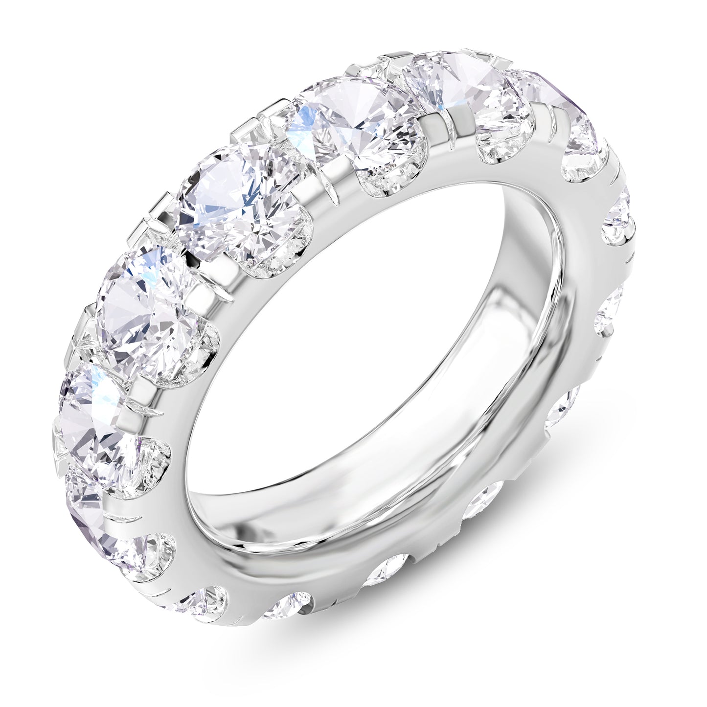 6.50 Carat Lab Grown Diamond Eternity Wedding Band Ring