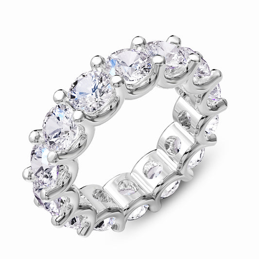6.50 Carat Lab Grown Diamond Eternity Wedding Band Ring