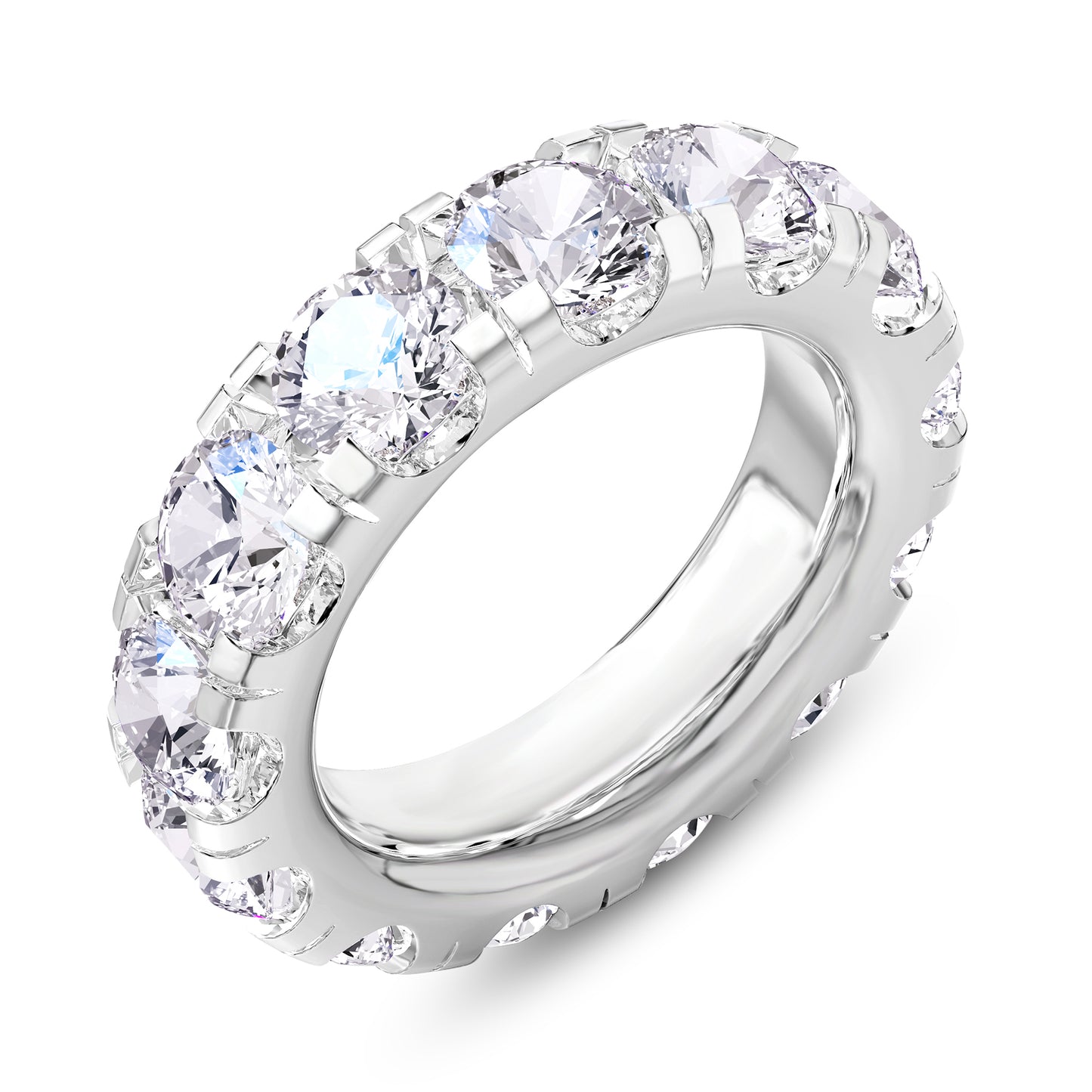 7.50 Carat Lab Grown Diamond Eternity Wedding Band Ring