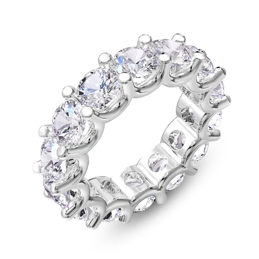 8 Carat Lab Grown Diamond Eternity Wedding Band Ring