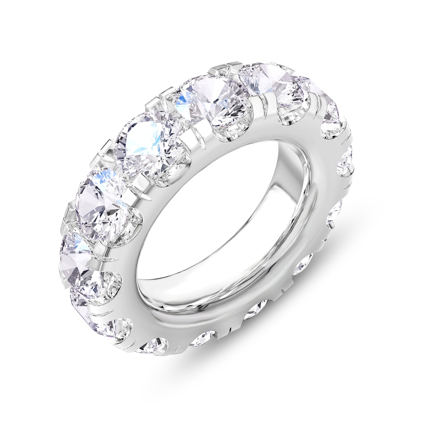 9.50 Carat Lab Grown Diamond Eternity Wedding Band Ring