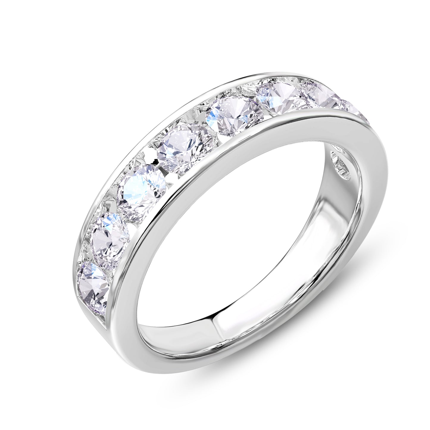 1.6 Carat Lab Grown Diamond Eternity Wedding Band Ring