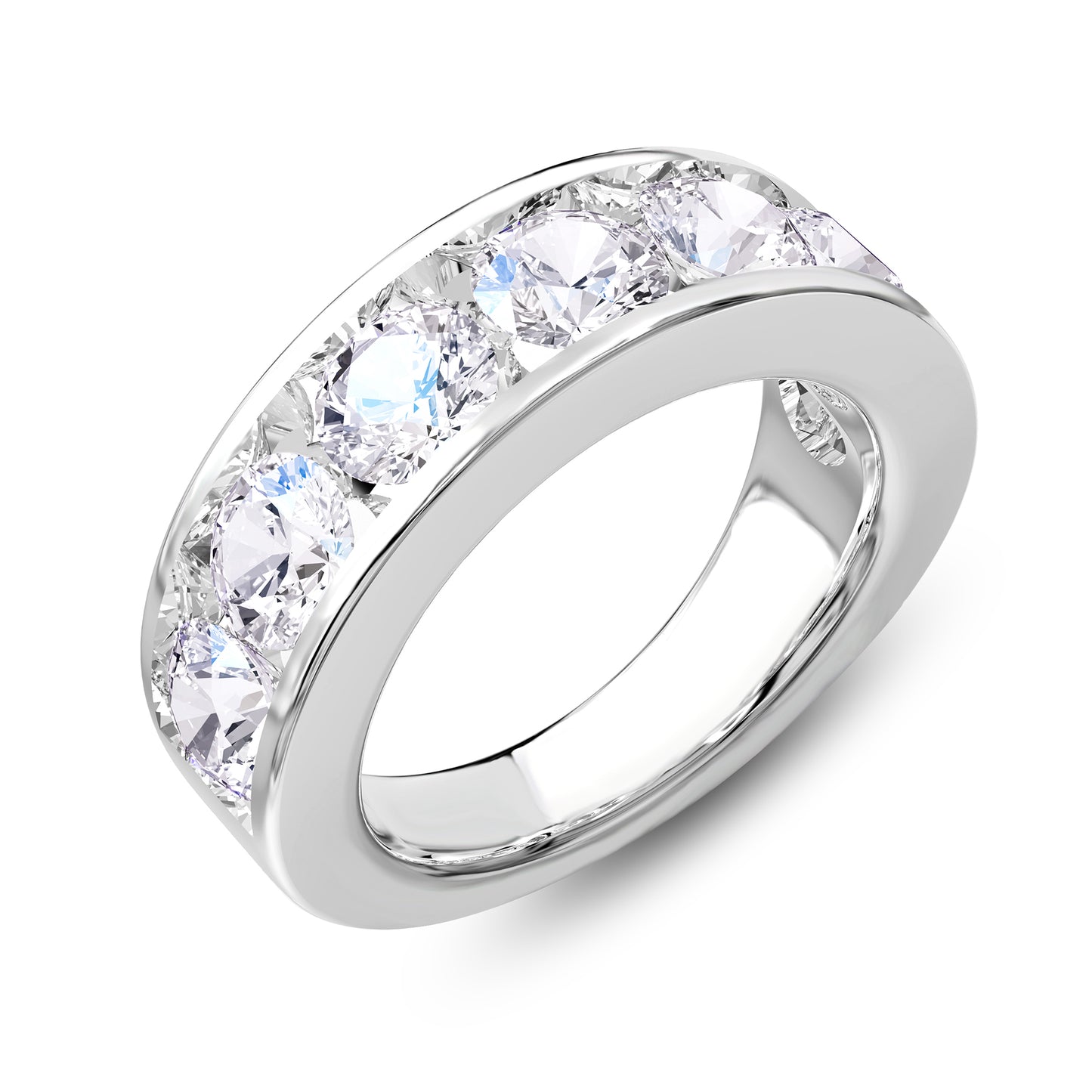 4 Carat Lab Grown Diamond Eternity Wedding Band Ring