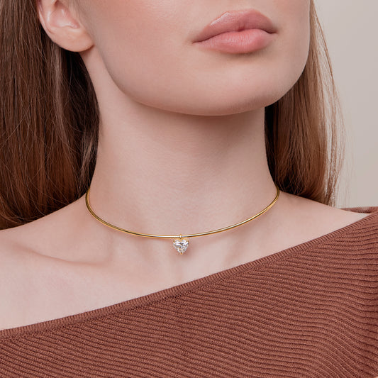 2.20 Carat Lab Grown Diamond Necklace 18", E