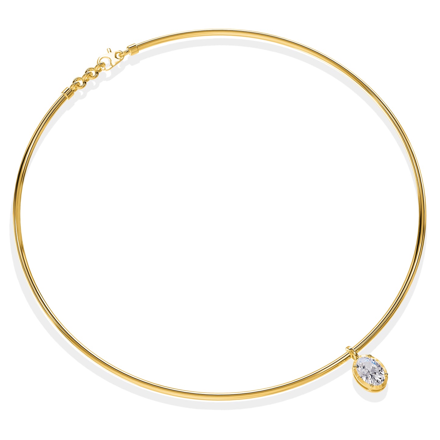 1.21 Carat Lab Grown Diamond Necklace 18"