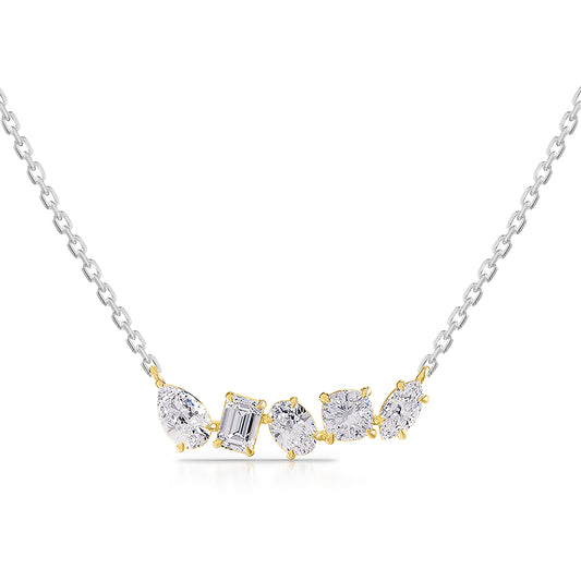 2 Carat Lab Grown Diamond Pendant Necklace 18"