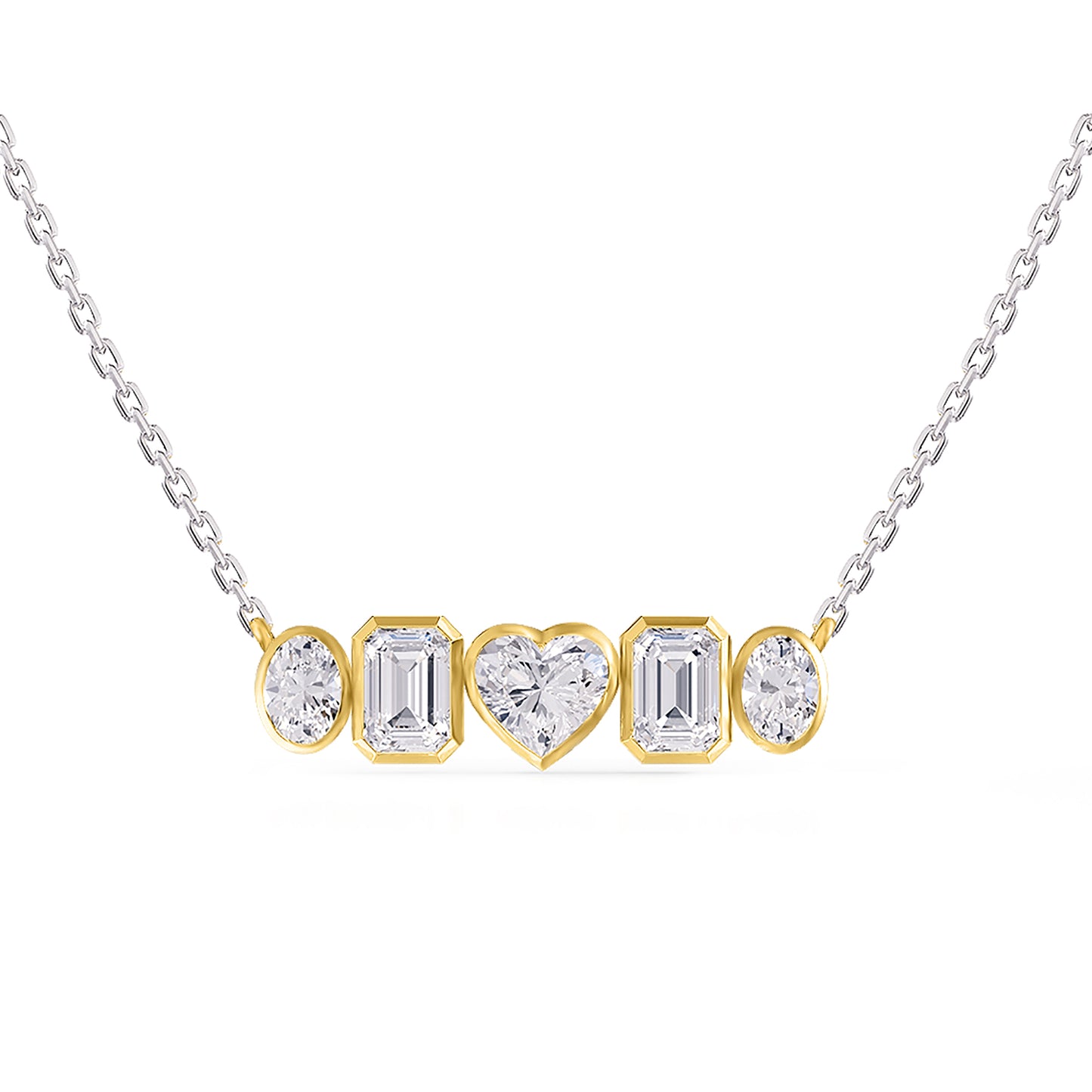 3.50 Carat Lab Grown Diamond Pendant Necklace 18"