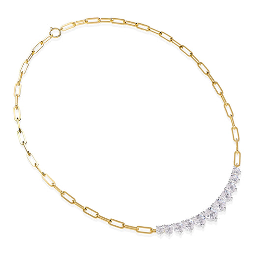 5.80 Carat Lab Grown Diamond Necklace 18"