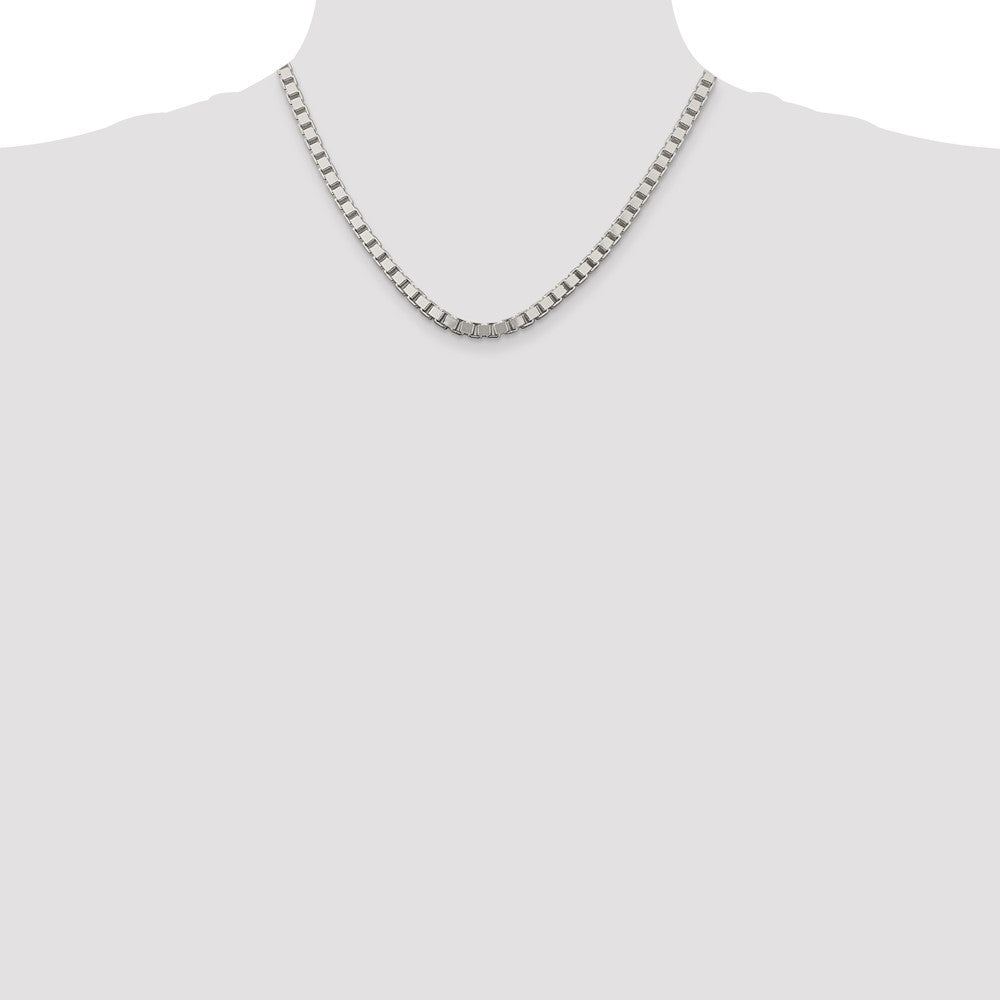 Sterling Silver 4.5mm Box Chain Necklace