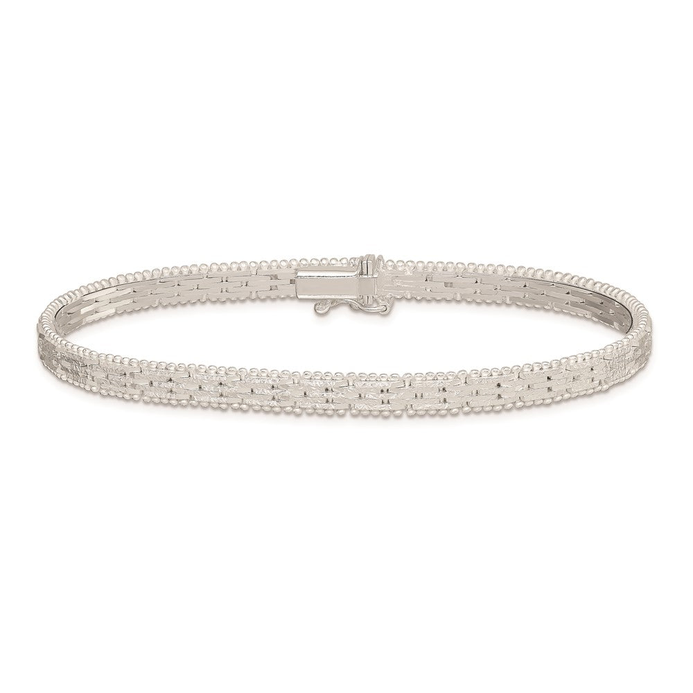 925 Sterling Silver 13mm Dolphins Bracelet 7 inch