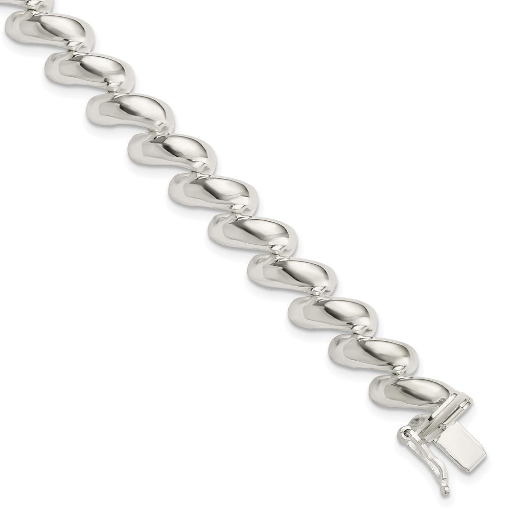 925 Sterling Silver 10mm San Marco Bracelet 7 inch