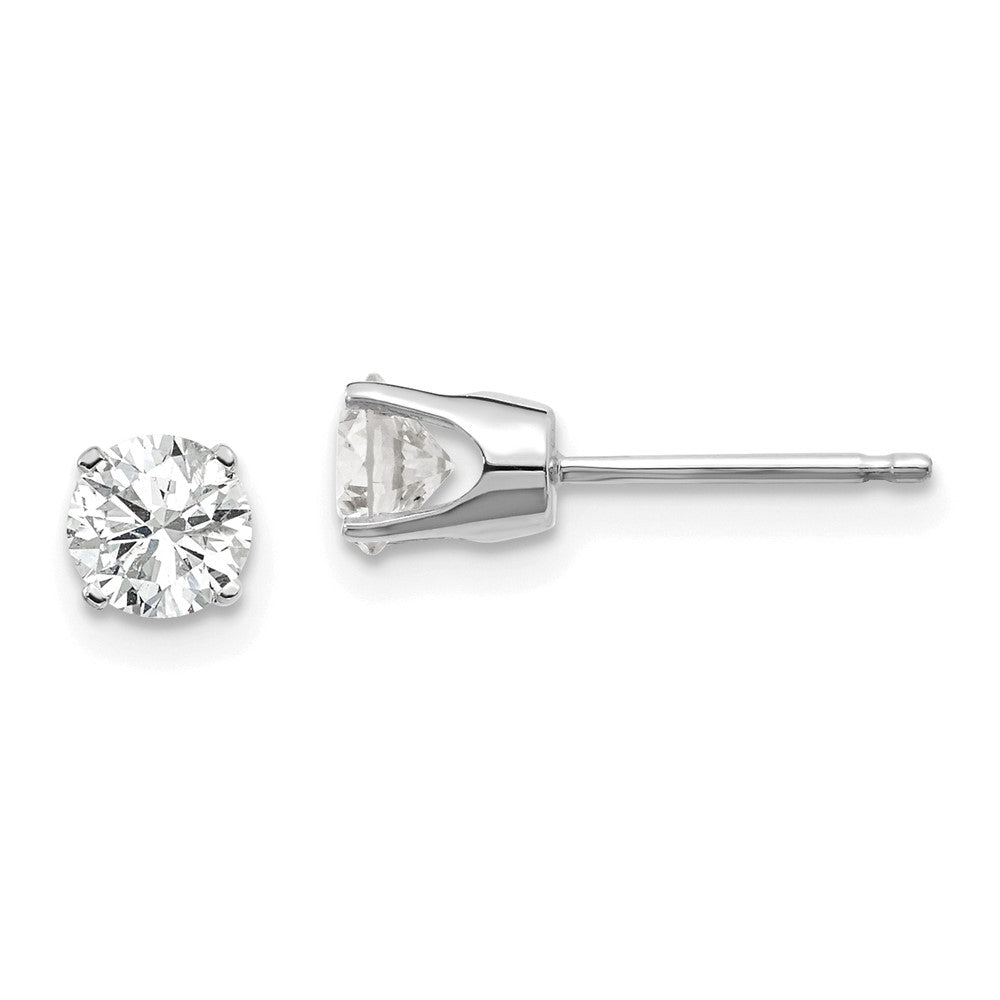 14k Gold Natural Diamond Stud Earrings Clarity-I2, Color-K-L
