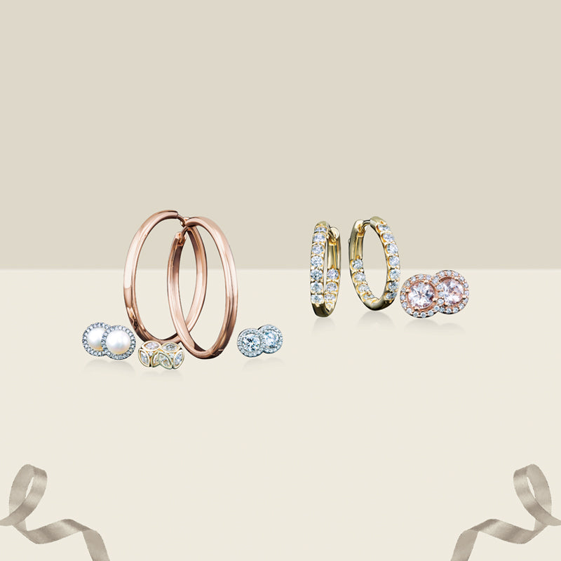Diamond Hoop Earrings