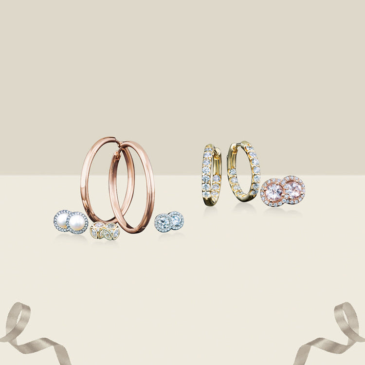 Diamond Hoop Earrings