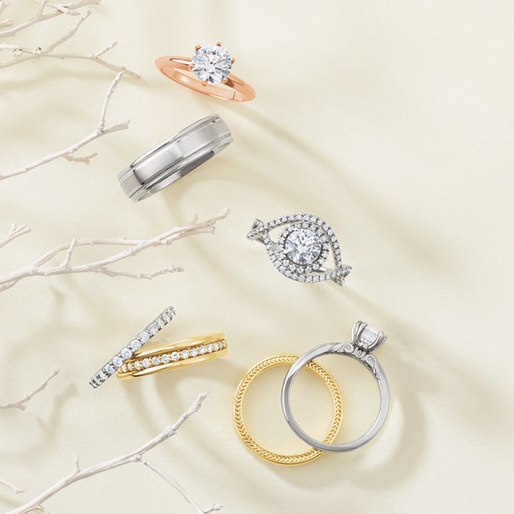 Lab-Grown Diamond Engagement Rings in 14K & 18K Gold