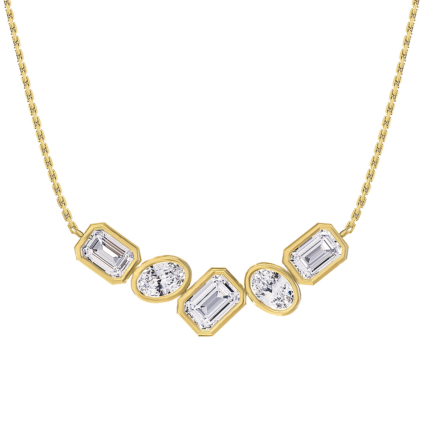 3.25 Carat Lab Grown Diamond Pendant Necklace 18"